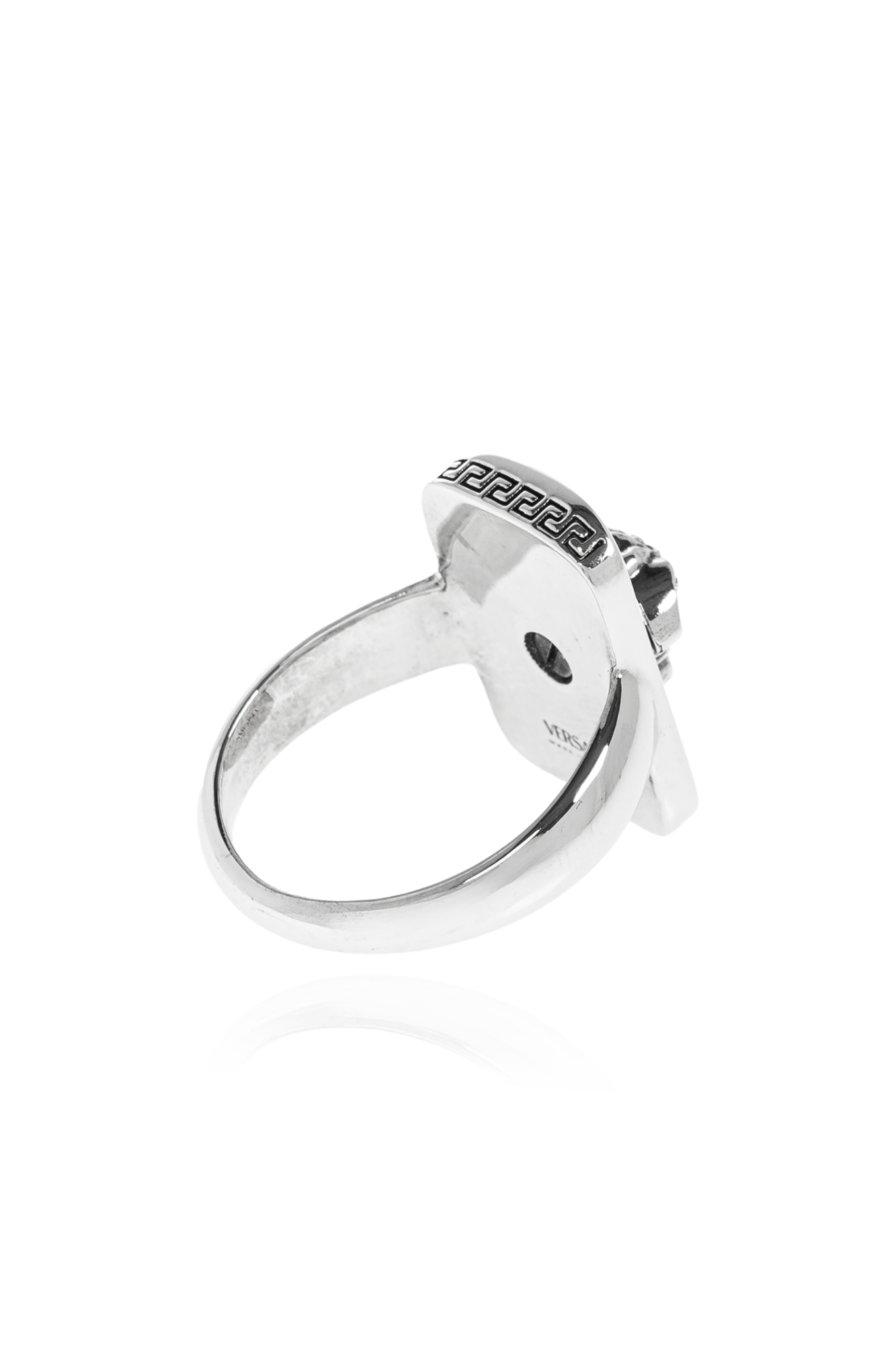 Silver Signet ring with Medusa's head Versace - Vitkac Australia